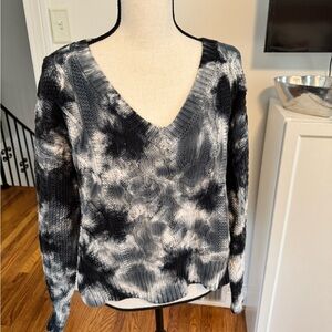 Pilcro navy, blue and cream V-Neck Sweater